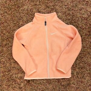 Pink Girls Nike Fleece Zip up Jacket